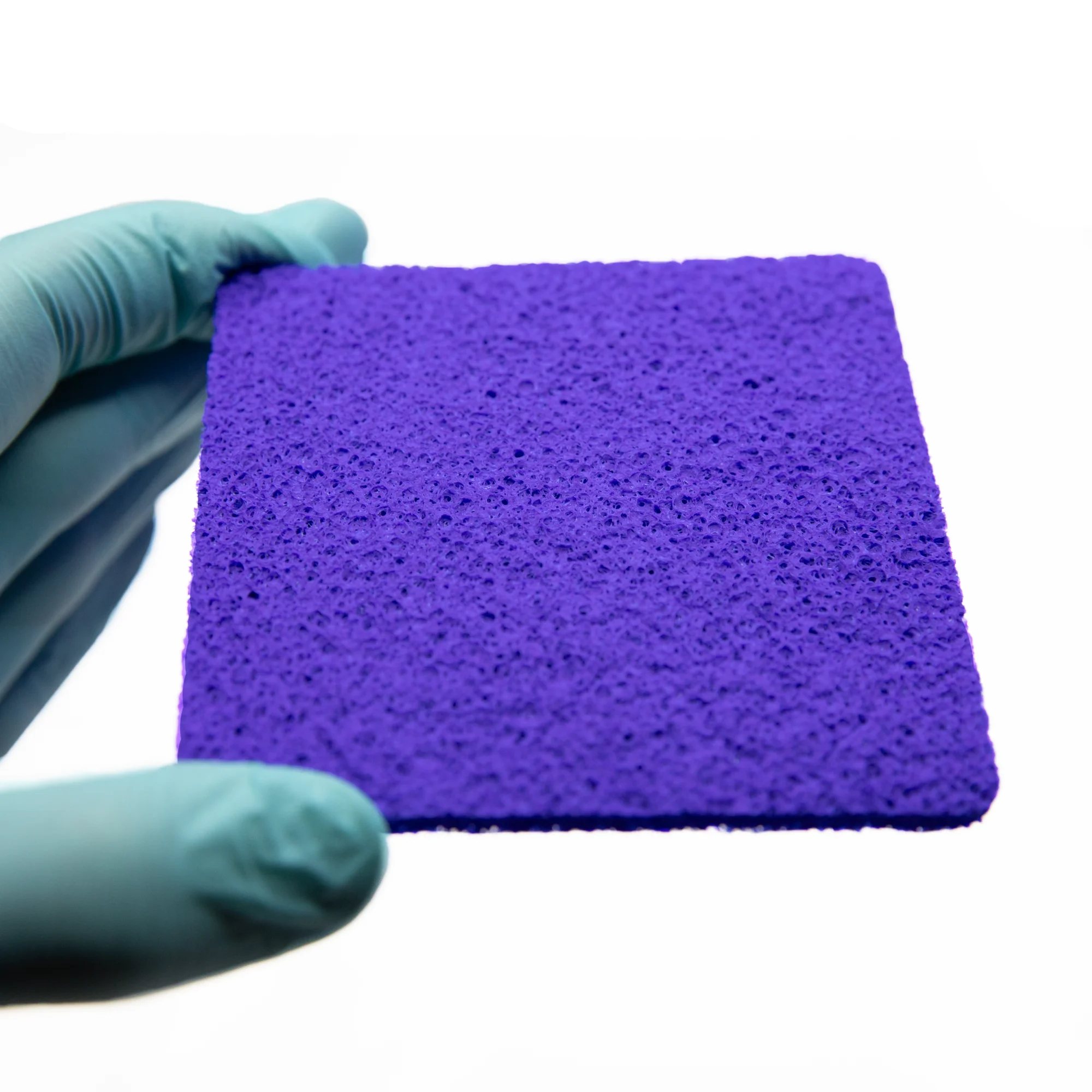 Hydrofera Blue CLASSIC wound dressing showing the blue foam material